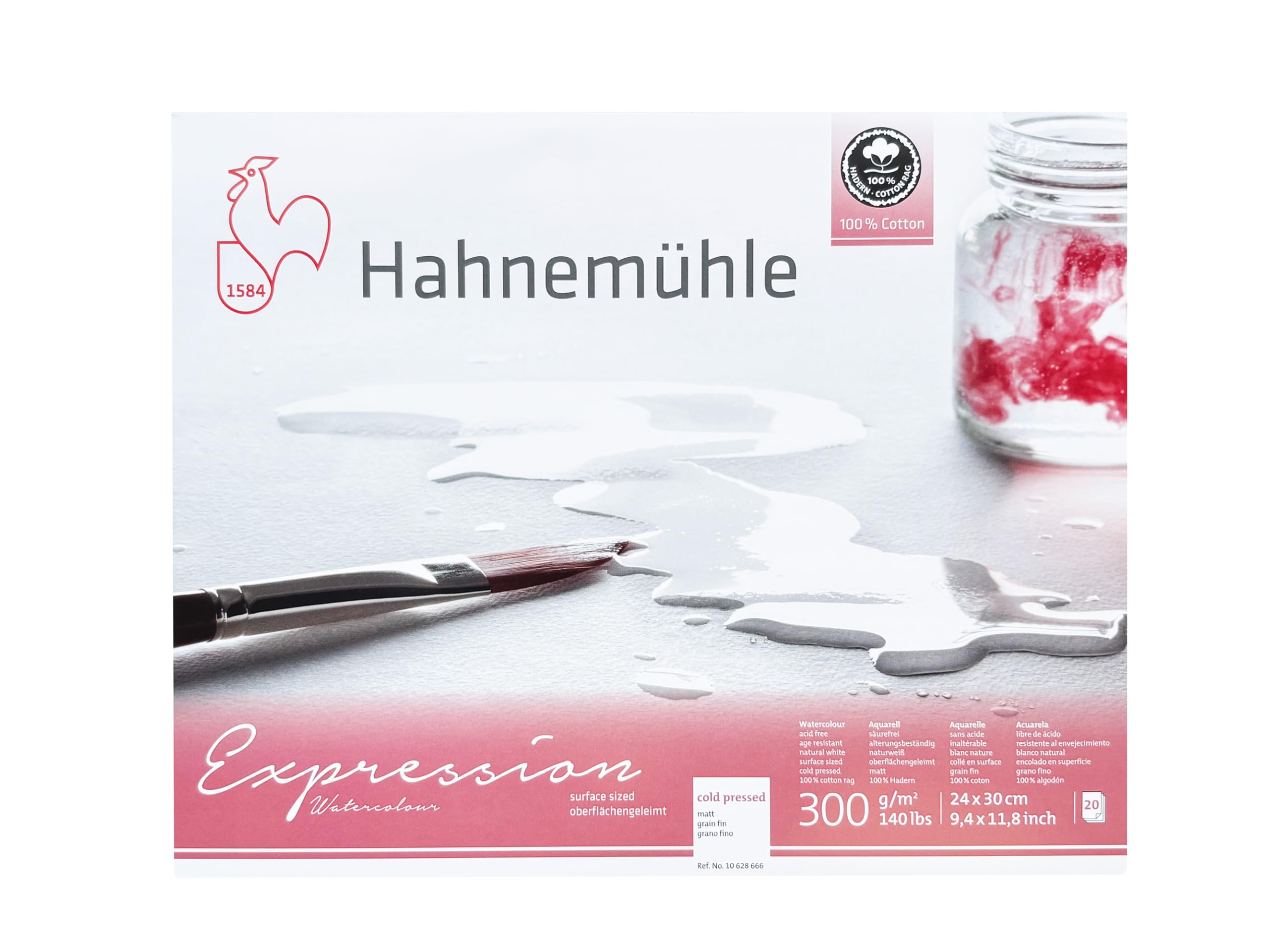 Hahnemuhle Bloc d'aquarelle Blanc Taille L