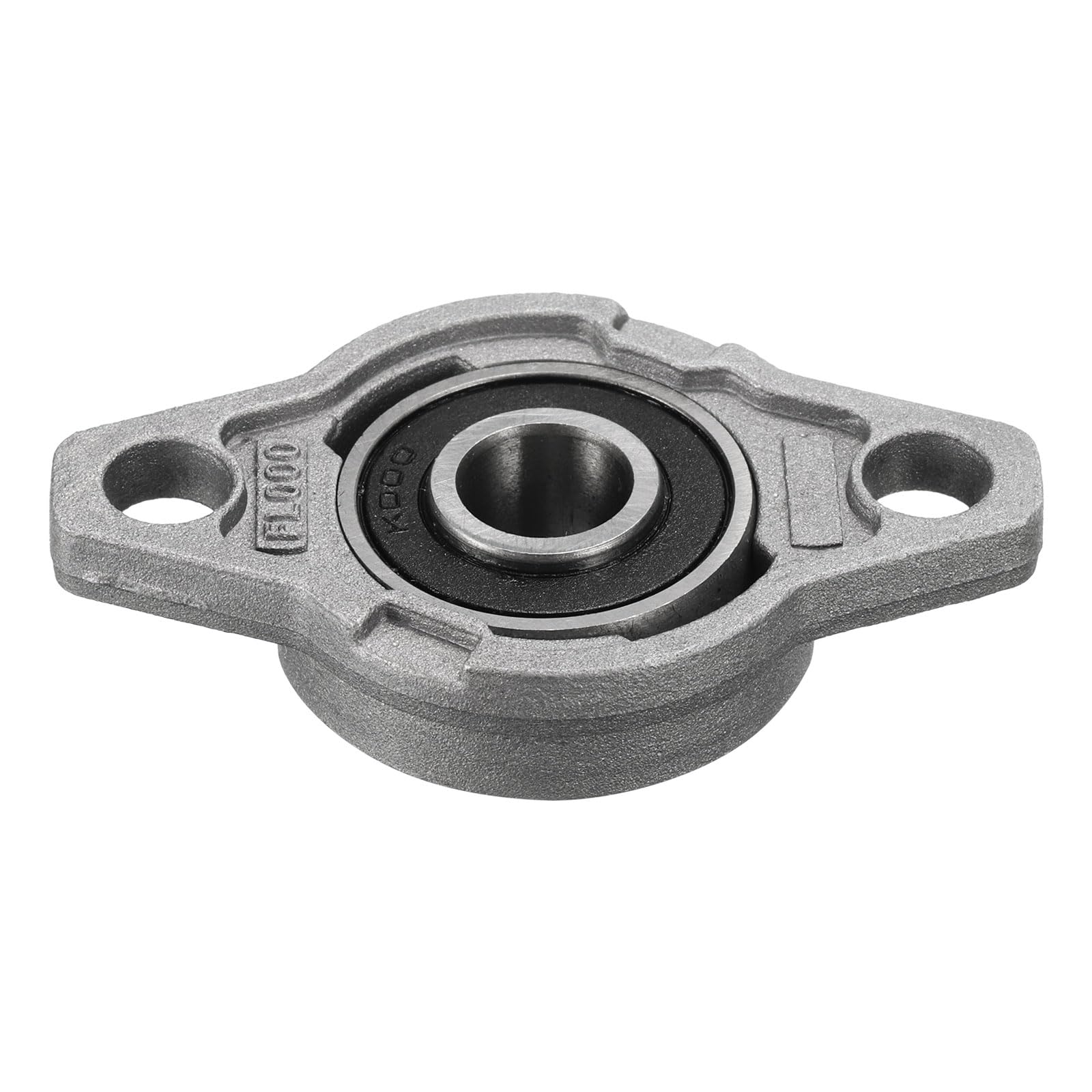 sourcing map Lot de 4 roulements à billes KFL000 à bride - alésage de 10 mm - En alliage de zinc - Roulements auto-alignés montés sur bride