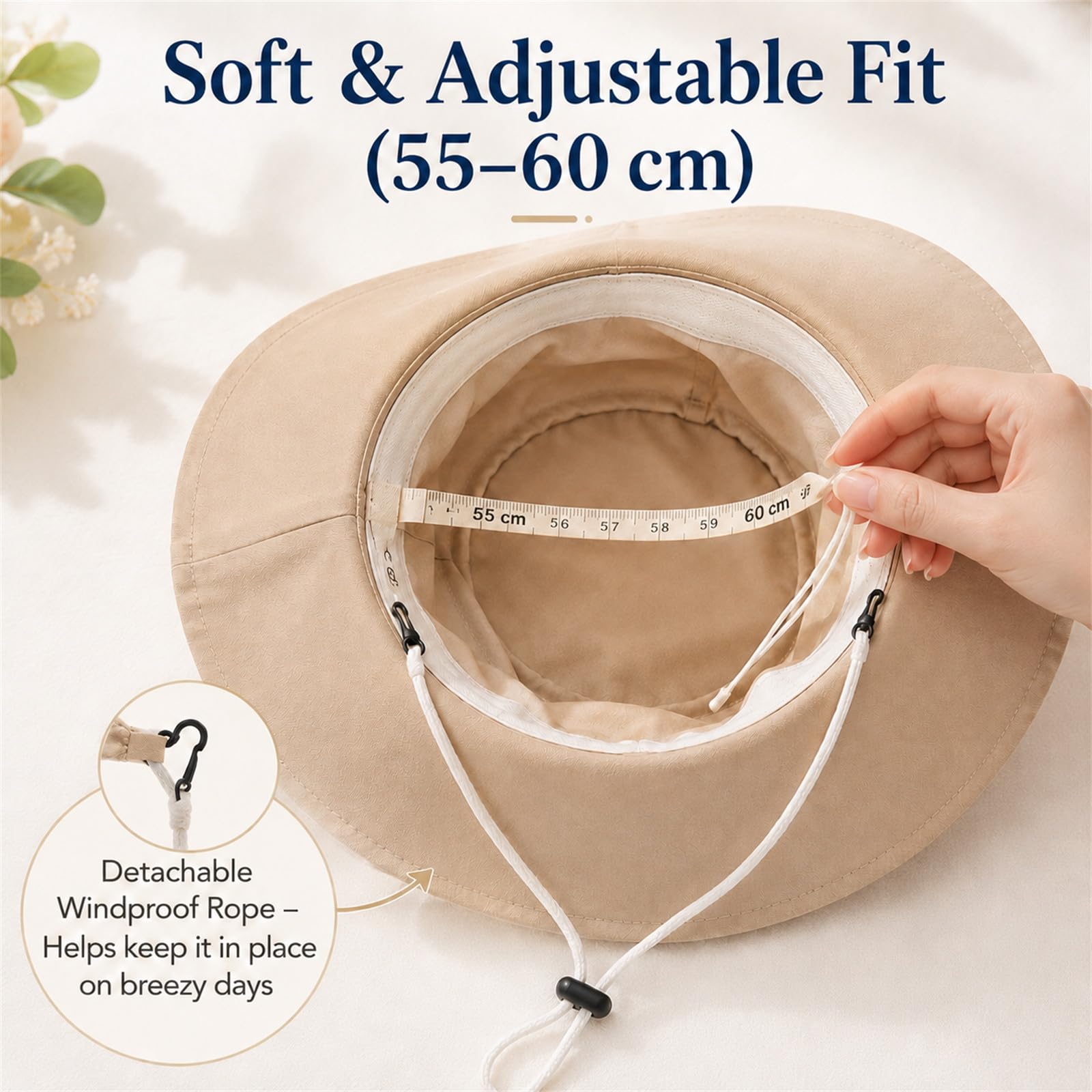 Genérico Women's Bowknot Wide Brim Sun Protective Hat, Sun Hat with Bow, Foldable Summer Hat for Women, Breathable Outdoor Vacation Hats