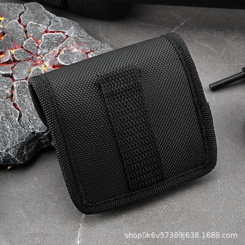 LinkWheres Firestarter Pouch for Waist Pack - Waterproof 1680D Oxford Chest Bag, Camping Hiking | Clip-On Fireproof Pouch | Compact Flint Organizer (3.75x4 in)