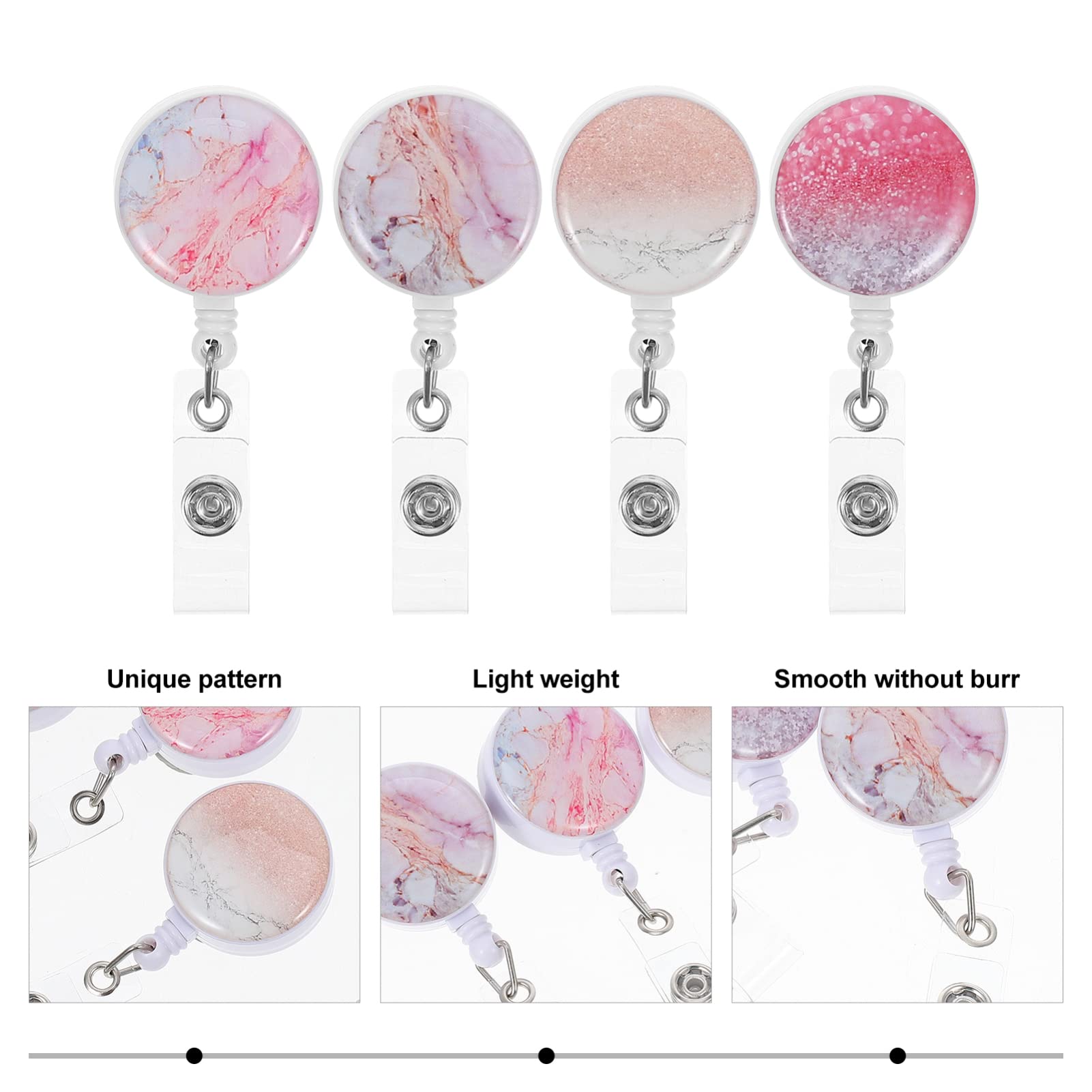 Lurrose 16 Pz fermaglio distintivo accessori per ufficio portabadge Badge per studenti portatessera badge nominativi porta badge fibbie per badge fibbie per carte dei dipendenti AbS