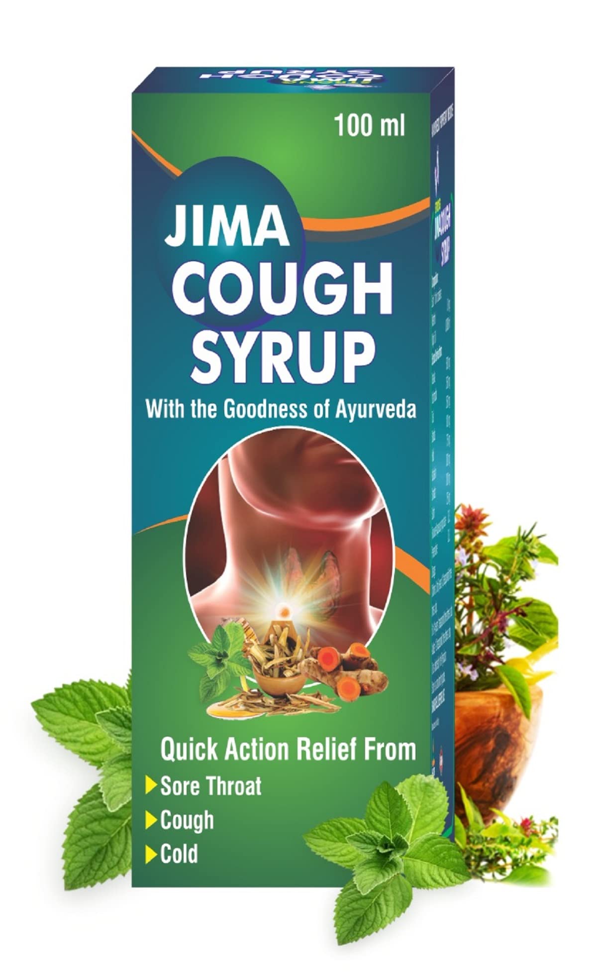 Jima Cough Syrup | Ayurvedic Cough Syrup | 100 ML (Pack of 1)