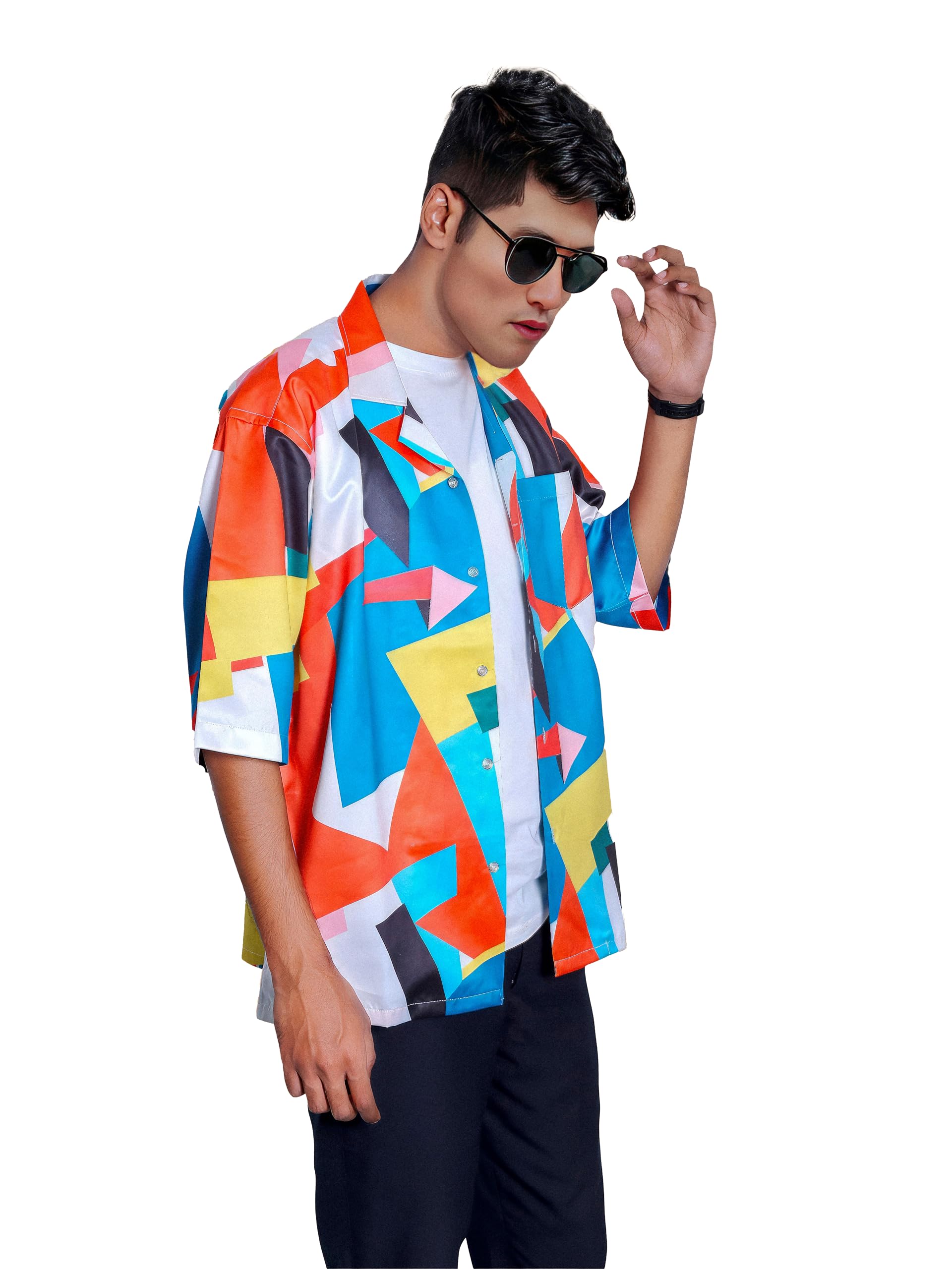 Yunai Oversized Summer Color Pattern Shirt || Shirt for Men || Men Stylish Shirt || Men Printed Shirt Multicolor