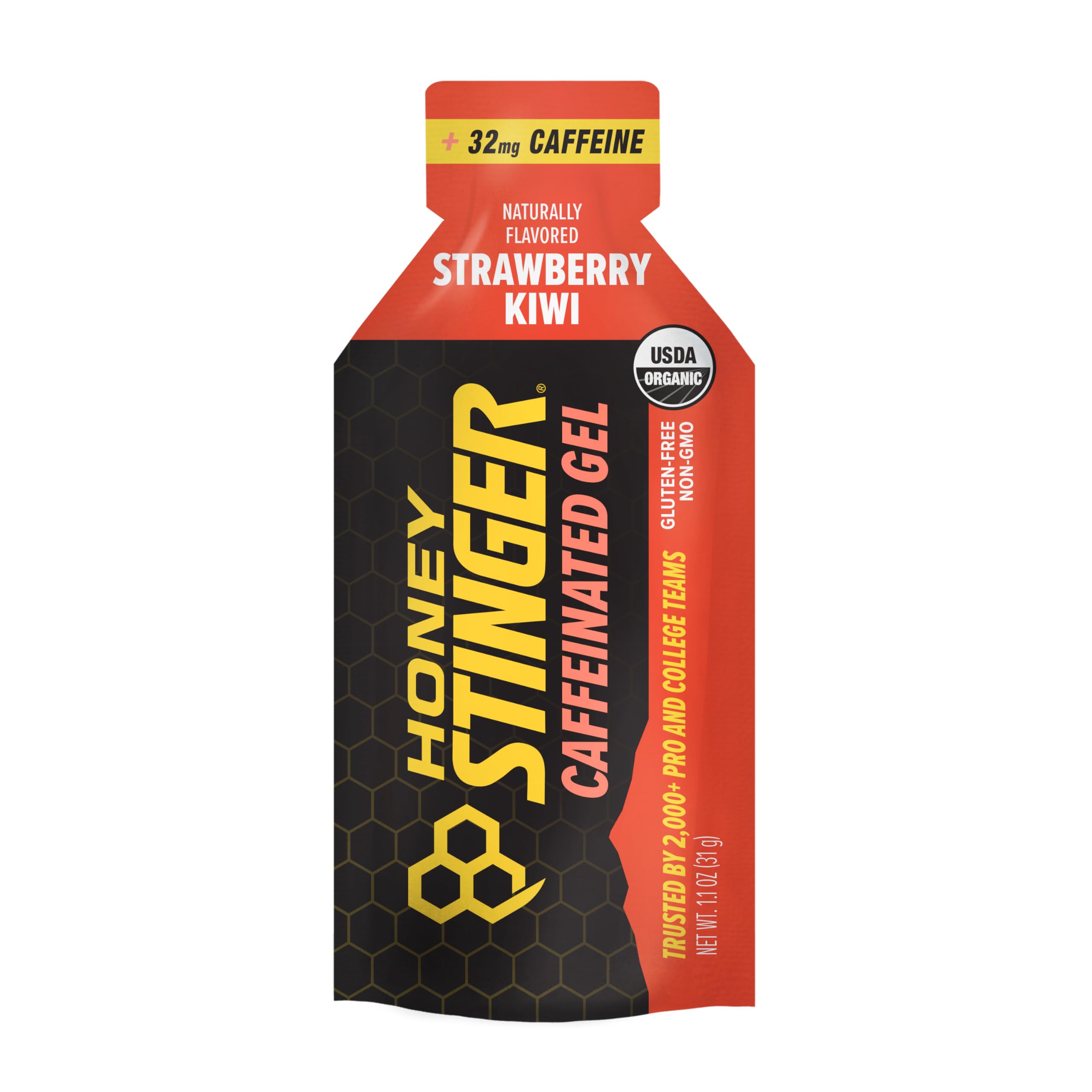 Amazon.com : Honey Stinger Strawberry Kiwi Energy Gel, Caffeinated