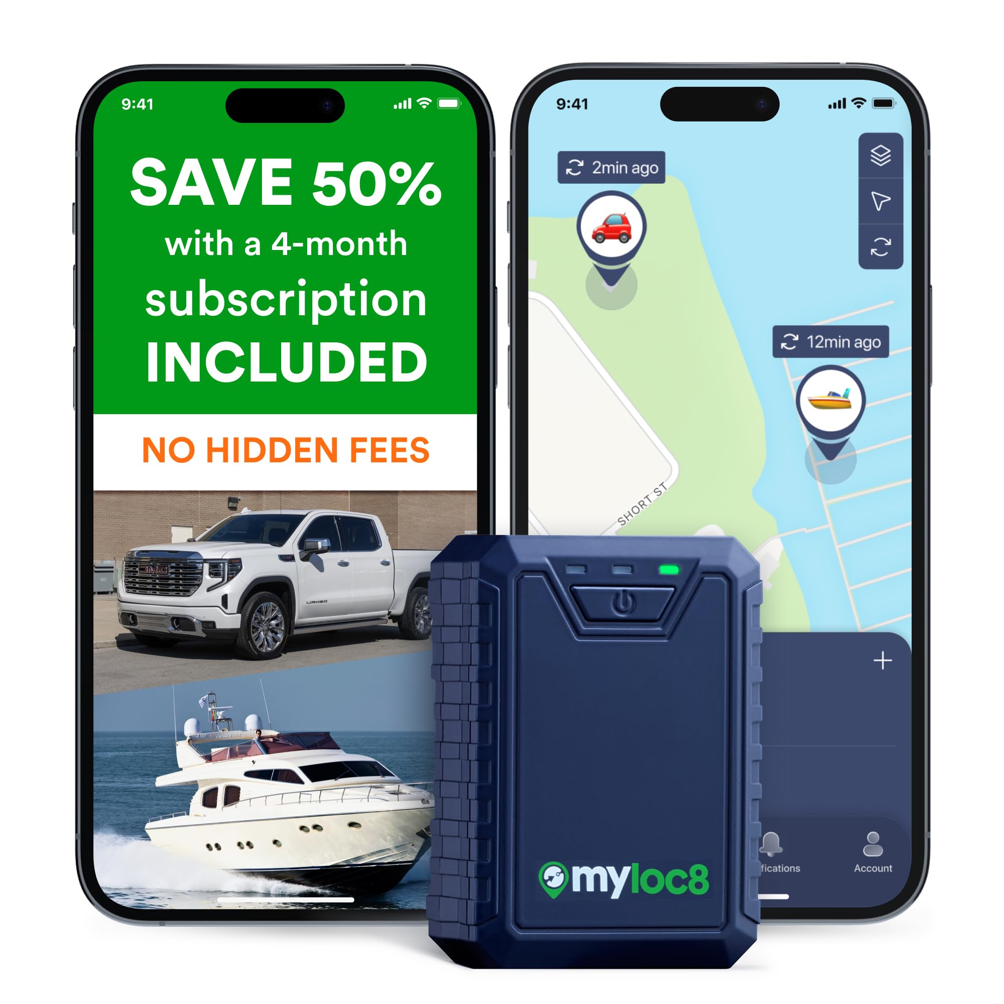 Ultra GPS Tracker for Vehicles MyLoc8