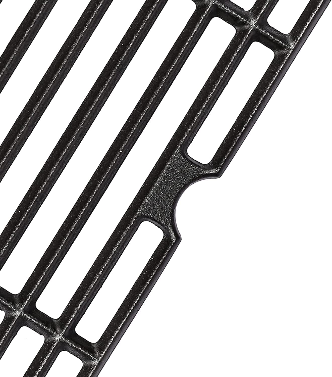 GFTIME 41,9 x 54,6 cm Emaillierter Gusseisen Grillrost Ersatz für Tepro Toronto, Aktiva Angular, EL Fuego Montreal, Taino Hero XL Holzkohle Grill, Gusseisen Grill Rost Ersatz, 2 Stück Grillzubehör