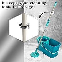 Vista 4 de LEIFIDE Gancho magnético de base redonda con clip de acero, placa cromada, soporte magnético para herramientas, soporte resistente para colgar