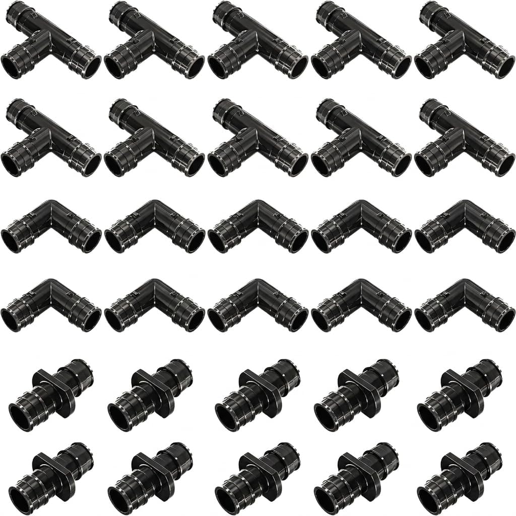 Pex A Expansion Fittings Kit 30 Piece 1/2 Inch PPSU ASTM F1960