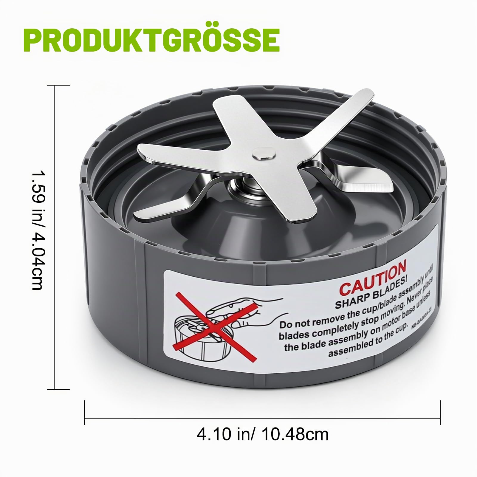 Ersatz Entsafter Klingen, grau, passend für Original NutriBullet 600 W/900 W Pro Extctor Blade Serie mit Silikon O-Ring für NutriBullet Blender Blade Ersatzteile