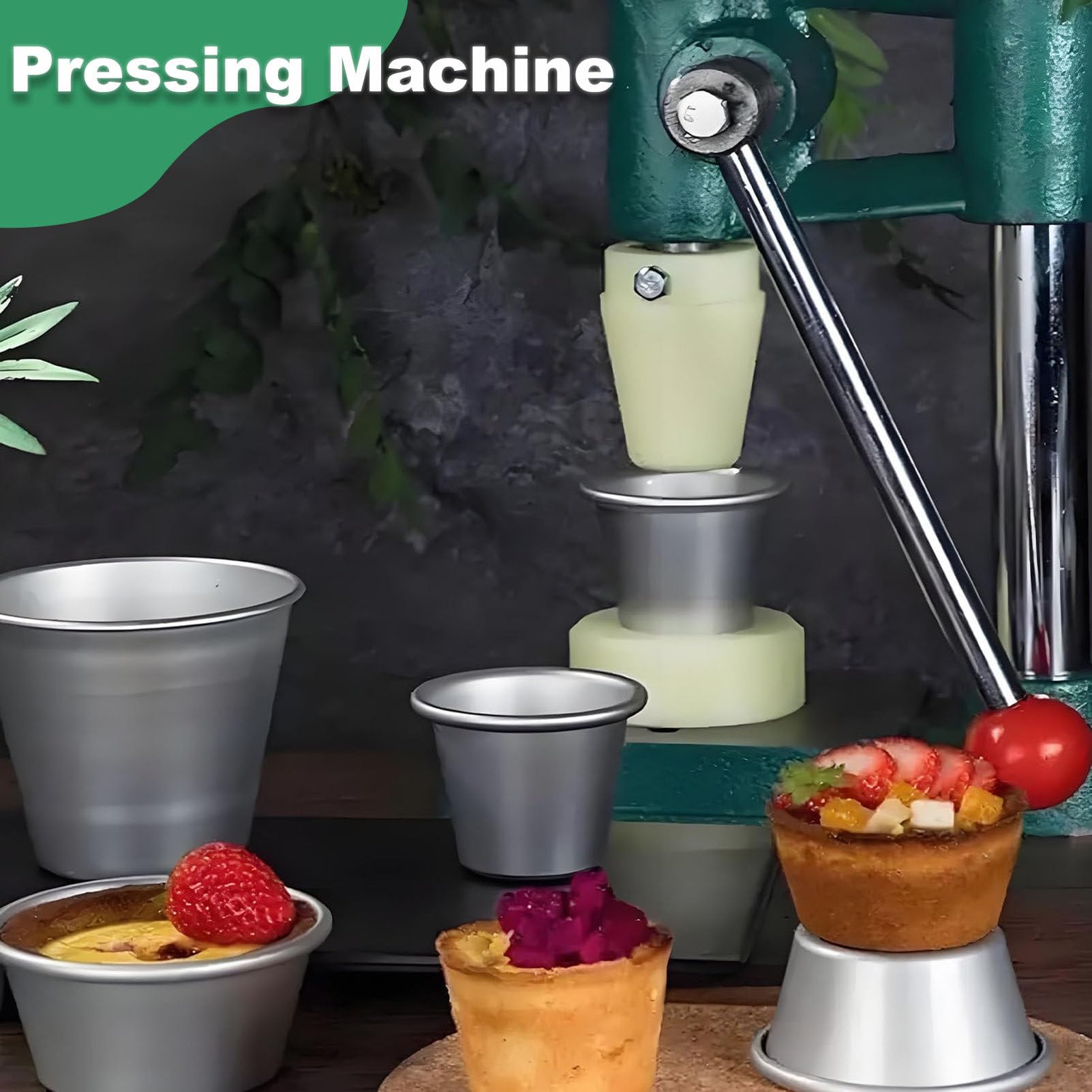 Pressa manuale per crostate di uova, strumento di stampaggio per crostate all'uovo per cuocere torte di pasticceria, creatore di croste per cucina