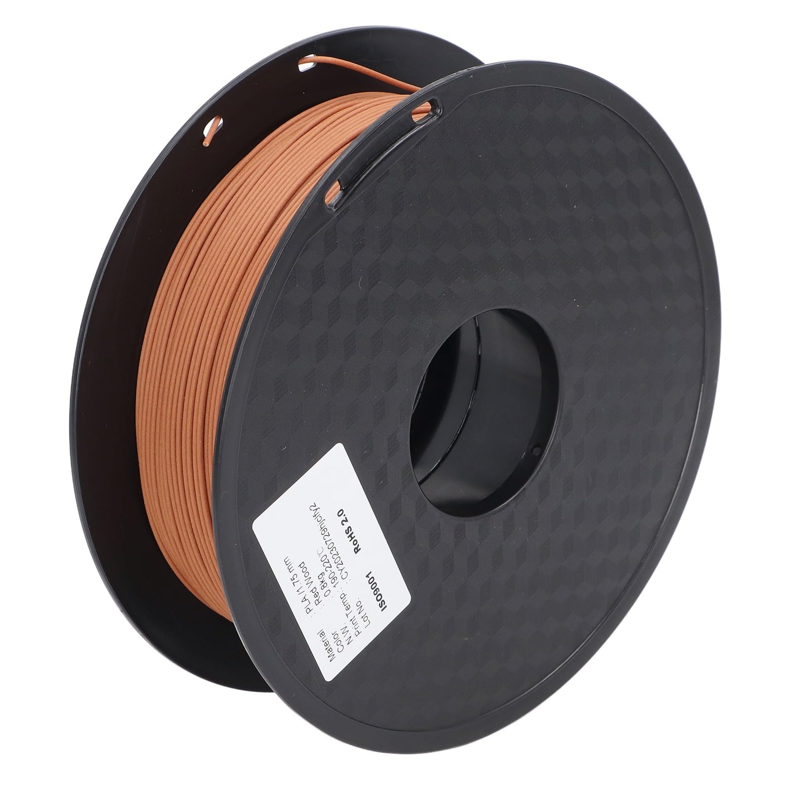 Filamento PLA para impresora 3D, filamento de impresora de apariencia brillante imbloqueable, Color rojo de madera de 1,75mm