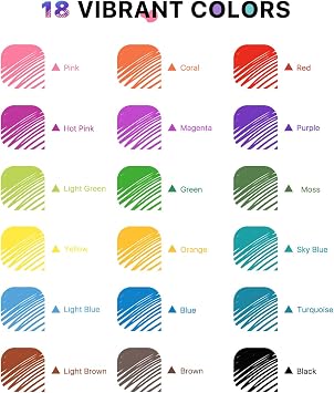 Four Candies 0.7mm Erasable Gel Pens Make Errors Disappear Colored Pens 18 Colors Retractable Erasable Pens with Fine Tip for Writing Drawing Planning and School Supplies