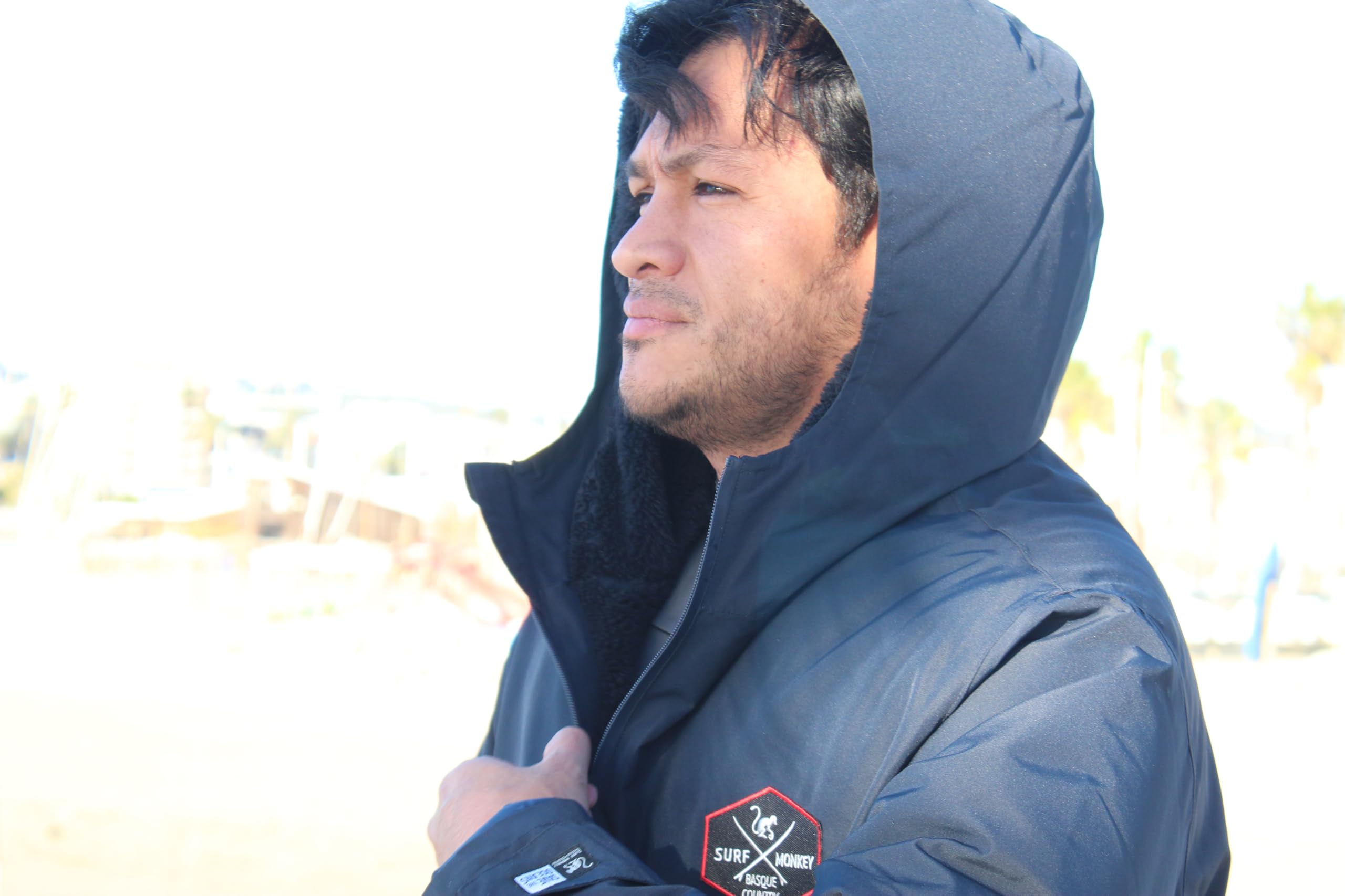Poncho de surf d'hiver imperméable pour adulte