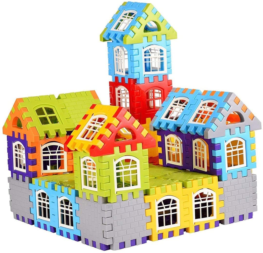 Leviathan House Blocks for Kids 3+ Years Toy Set for Blocks for Kids 5+ Years Old Kids Boys & Girls Building Blocks for Kids 5+ Years (40 Shape +10 Windows) (Multicolor) (B0BFNHGV3Q) Amazon Price History, Amazon Price Tracker