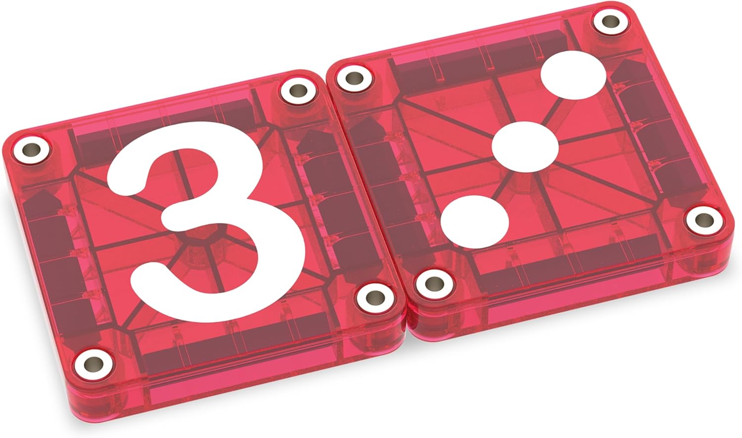 Magna-Tiles microMAGS Learn Numbers 56-Piece Magnetic Construction Set, The Original Magnetic Building Brand