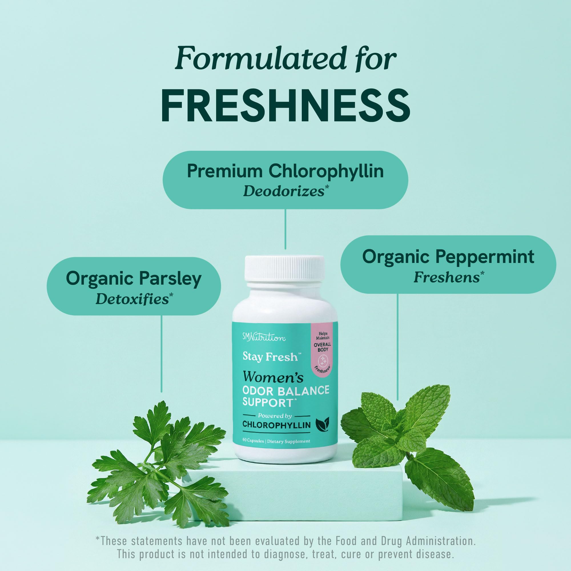 Stay Fresh™ Chlorophyll Capsules for Women, Body Deodorizing Supplement — Amazon image 4
