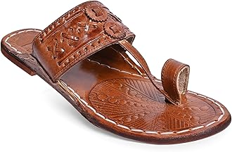 Countless StepsKolhapuri chappal for men| kolhapuri slippers for men| kolapuri chapal men| leather slippers for men| leather chappal for men-E-PARENT A13