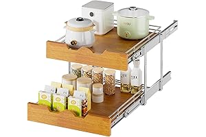 Dindon 2 Tier Pull Out Cabinet Organizer: Revolutionizing Kitchen Storage