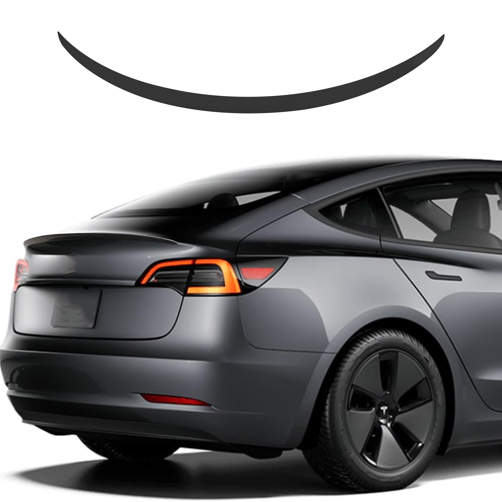 TOPABYTE Model Y Spoiler Original Spoiler Trasero Wing Lip para Tesla Model Y 2020-2024 (Negro Brillante)
