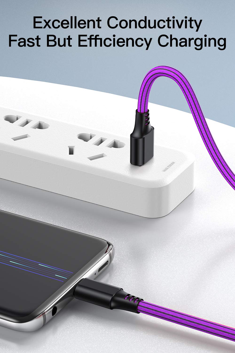 Cavo USB C 2m [5 Pezzi] Cavo USB Type-C PVC Cavo Tipo C Rapida Compatibile con Samsung Galaxy S10/S9/S8,Note 8,Huawei P30 P20 P10 P9 Mate20,OnePlus,Honor,LG,Nexus,Xiaomi