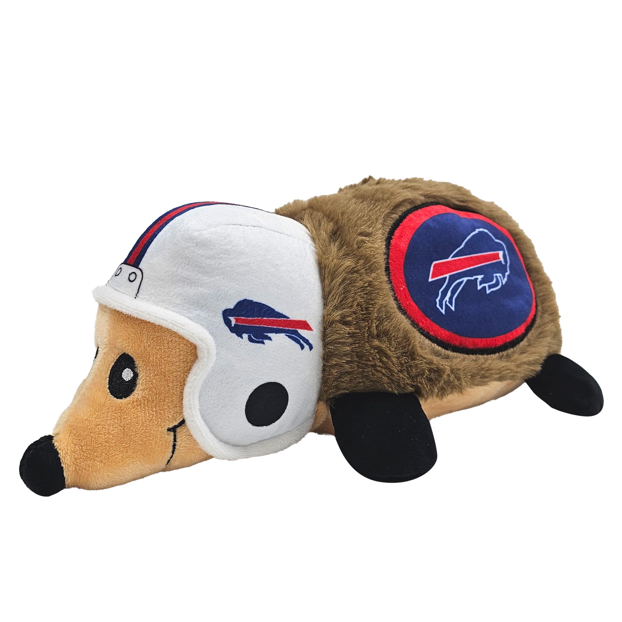 NFL Buffalo Bills Plüsch-Igelspielzeug für Hunde & Katzen, Cooles weiches Haustierspielzeug für Spaß und interaktives Spielen, Hunde-Kauspielzeug mit Quietscher, lizenziertes Hot Pet Spielzeug