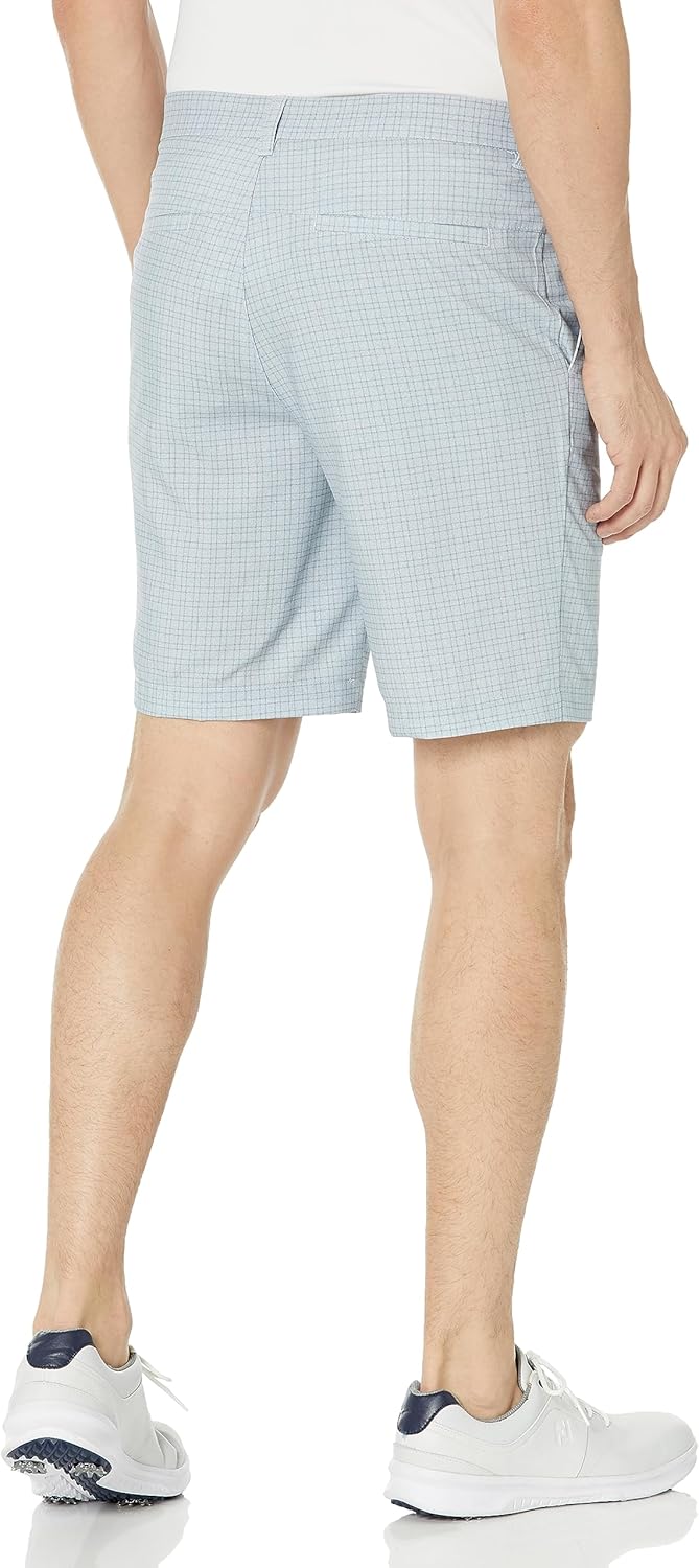 PGA Tour Men's Flat Front Mini Geo Print Golf Short