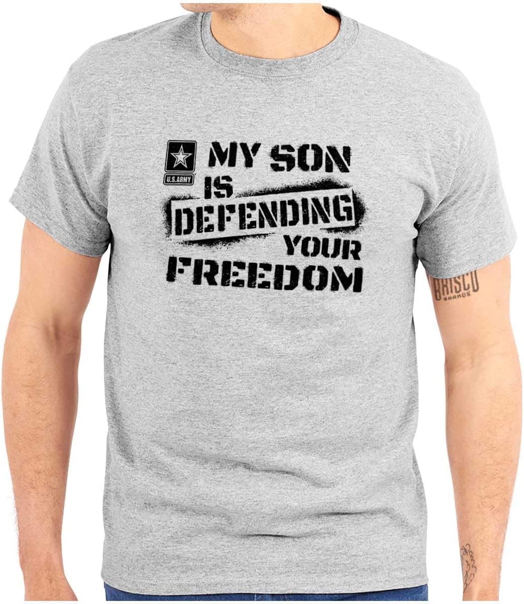 Brisco Brands US Army My Son Defending Freedom Graphic T Shirt Men or Women