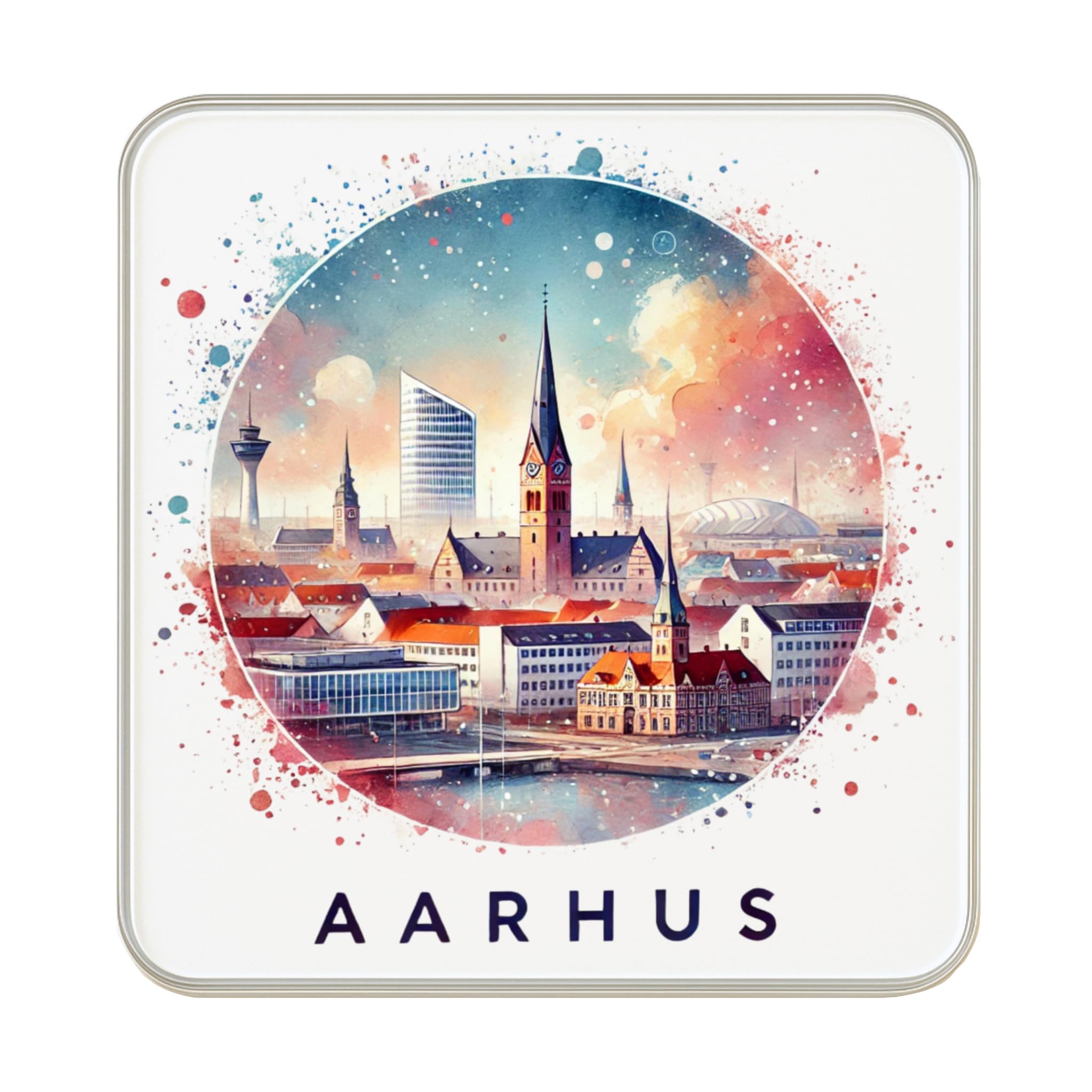 Aimant Aarhus Danemark puissant pour frigo sans rayure