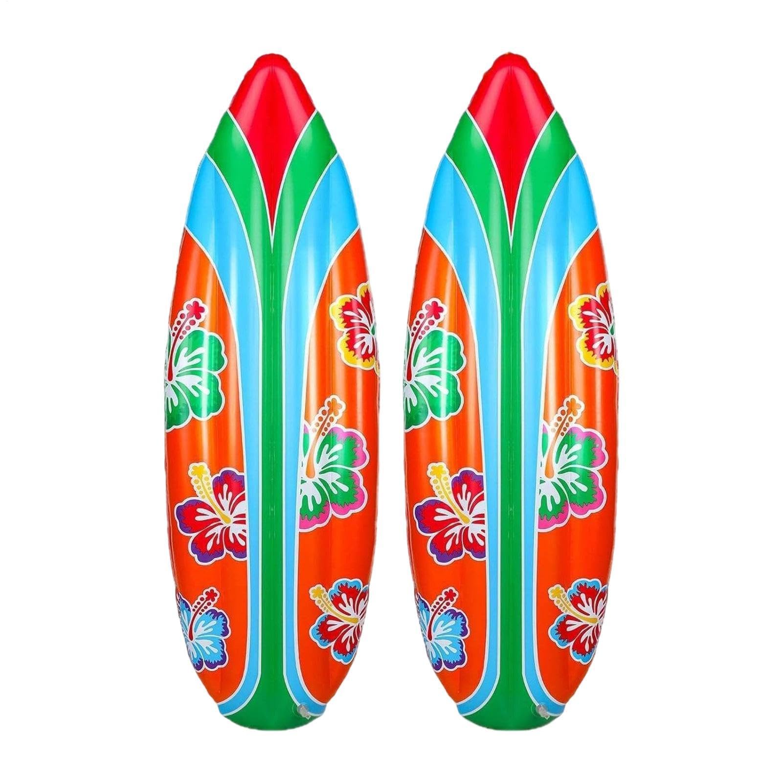 Tabla De Surf Hinchable Juguete Acuático Portátil, Set De 2 Piezas | Tabla Surf Para Niños para Playa de Verano, Piscina al Aire Libre, Decoración para , Patio y Juegos