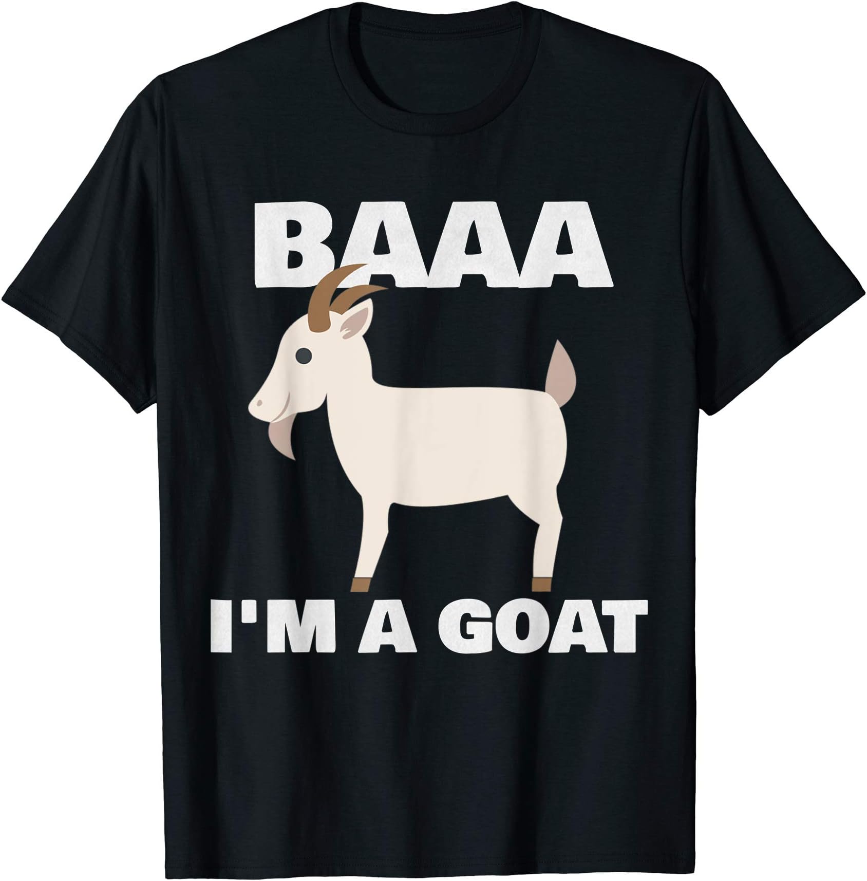 Lazy Costume Party Co.Baa I'm A Goat Costume Animal Funny Halloween Party Goat T-ShirtOEKO-TEX STANDARD 100