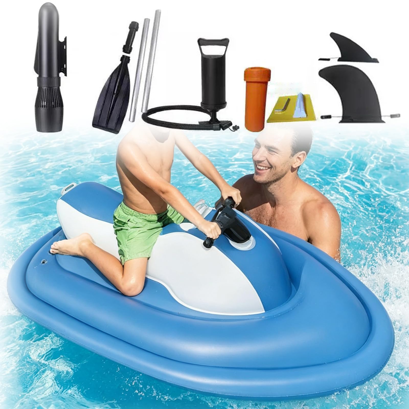 DongDongQiang Electric Inflatable Jet Ski with Underwater Propulsion