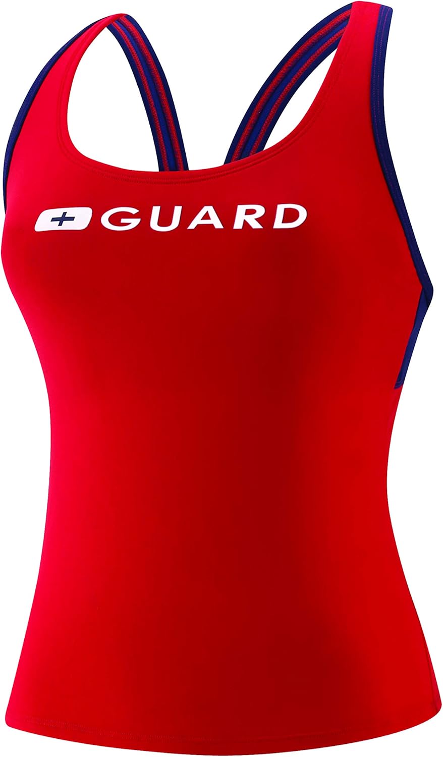 Speedo Women's Guard Swimsuit Tankini Top Endurance : Clothing, Shoes & Jewelry