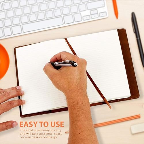 Miniatura 5 de The Tree Of Life - Diario de cuero real, correa elástica, 200 páginas rayadas, 6 x 8.5 pulgadas, diario, cuaderno de cuero para escribir