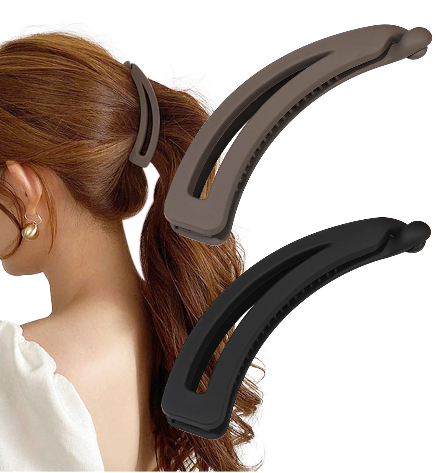Amazon.co.jp: [Herbeluemily] バナナクリップ ヘアクリップ しっかり