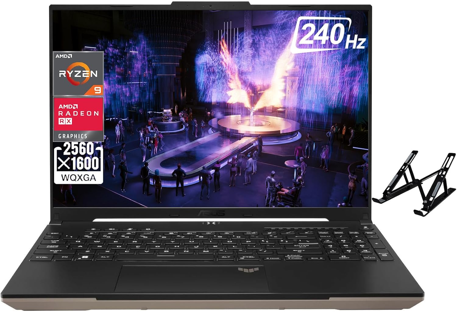 ASUS 2024 Newest TUF A16 Gaming Laptop, 16″ 240Hz WQXGA Display, AMD Ryzen 9-7940HS, AMD Radeon RX 7700S, 32GB DDR5, 1TB SSD, Wi-Fi 6, Backlit Chiclet Keyboard, Windows 11 Pro, with Laptop Stand ASUS 2024 Newest TUF A16 Gaming Laptop, 16″ 240Hz WQXGA Display, AMD Ryzen 9-7940HS, AMD Radeon RX 7700S, 32GB DDR5, 1TB SSD, Wi-Fi 6, Backlit Chiclet Keyboard, Windows 11 Pro, with Laptop Stand