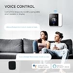 Vine Thermostat for Home with Touchscreen Color Display, WiFi Smart Thermostat Compatible with Alexa and Google Assistant, 7day/8period Programmable, Energy Saving, C-Wire Required, Screen Size 2.8"