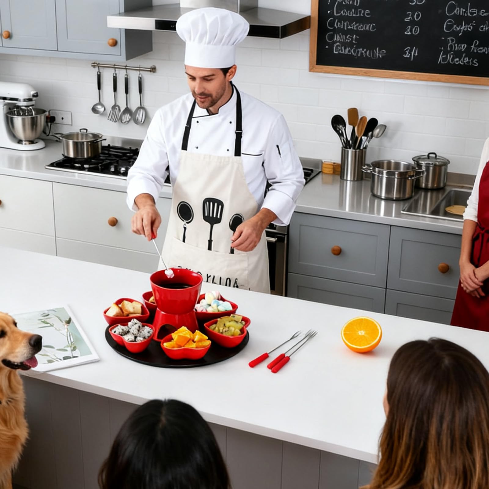 Set Für Schokoladenfondue Fondue Heizbecher Set aus Keramik