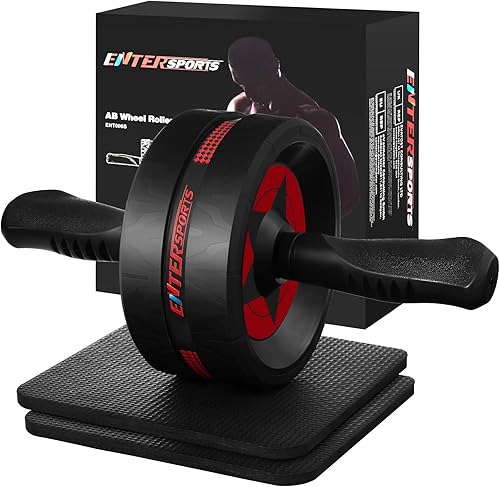 EnterSports Ab Roller with 2 Knee Pads