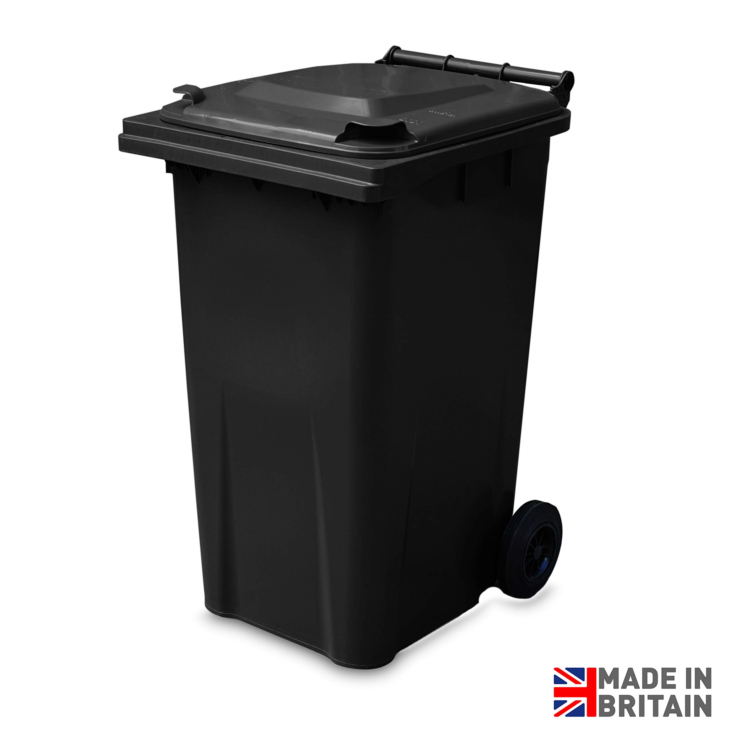 Yellowshield 240 Litre Wheelie Bin GREY/BLACK (Standard Household