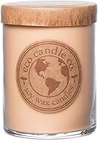 Vista 62 de ECO CANDLE CO. Vela reciclada, Pastel de Ron y Caramelo, 26 oz. - Aromas de Caramelo, Ron, Arce, Almendra, Pera y Vainilla - 100% Cera de Soya, Sin