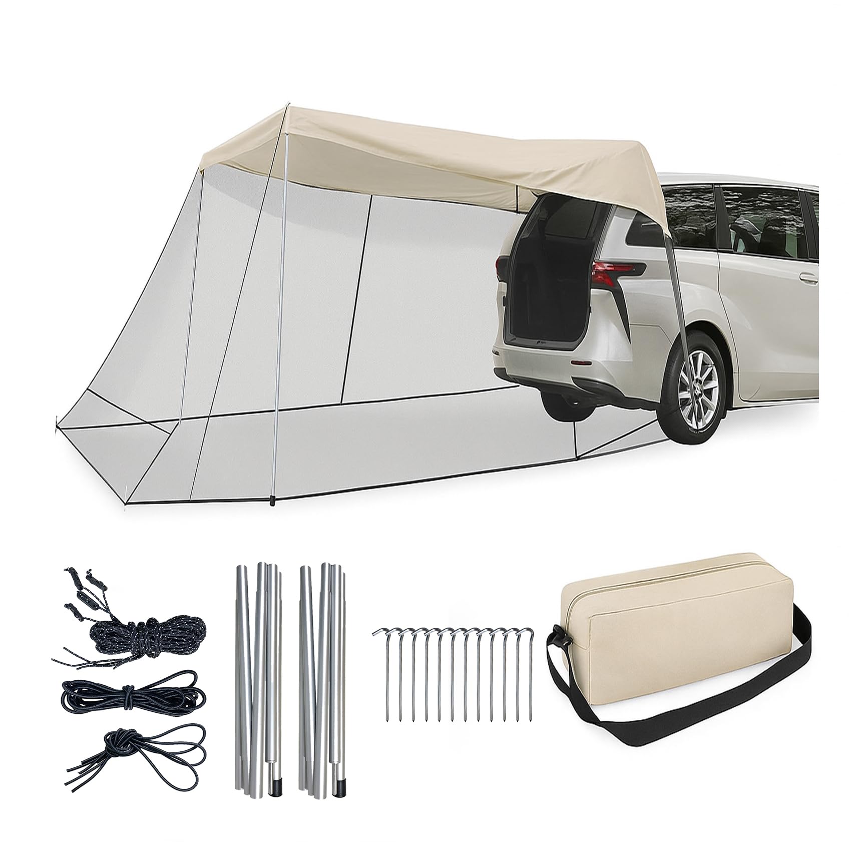 バックドア テント カーサイド タープテント 簡易テント 車用 TN-29GL バックドア テント カーサイド タープテント 簡易テント 車用 TN