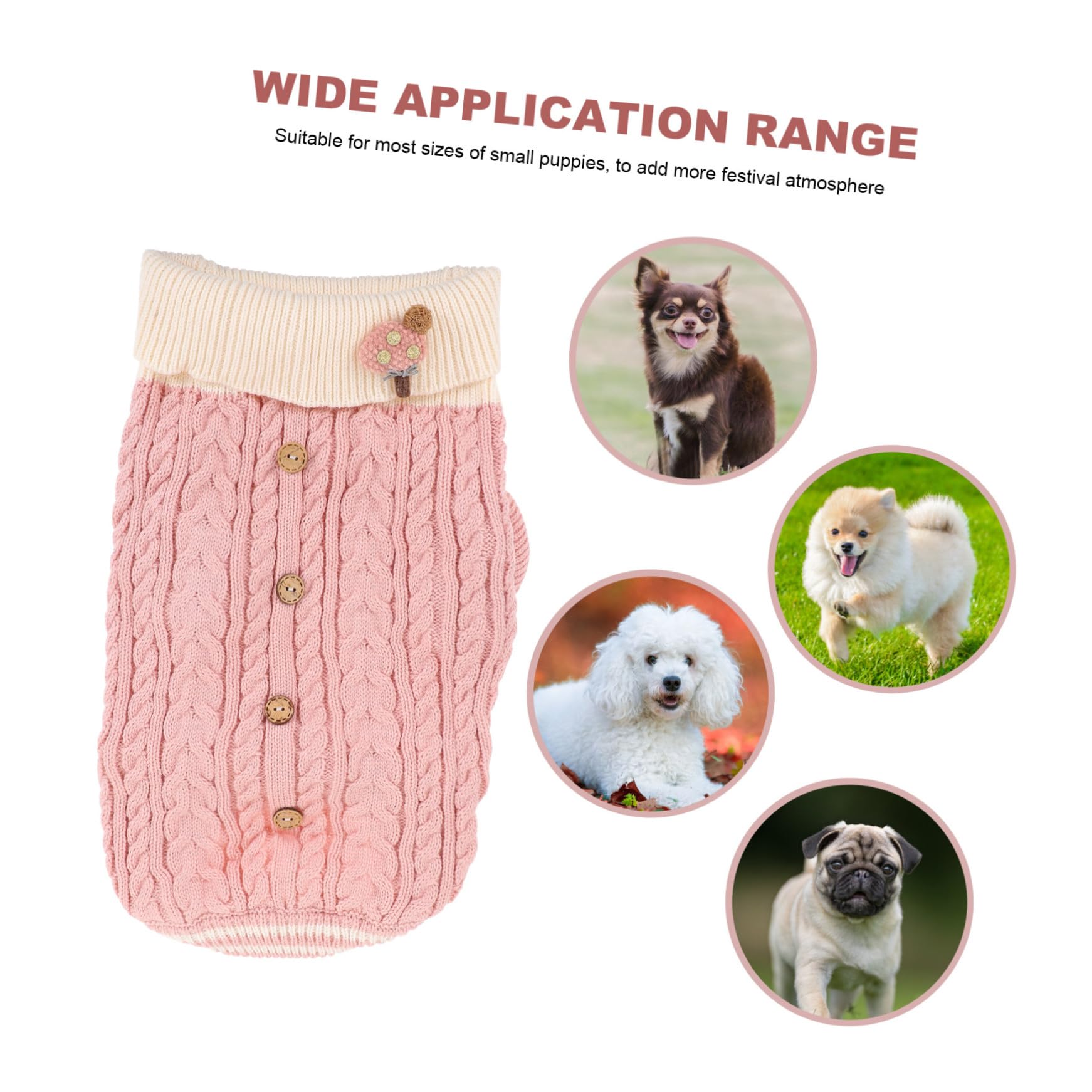 ABOOFAN 3pièces Pull Chien Hiver à pour Chiens Petits Vêtement Doux Et Chaleureux