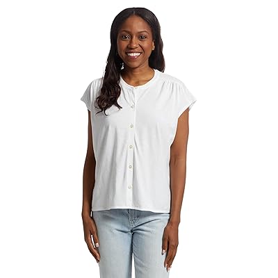 Lilla P Relaxed Button Down T Shirts Women