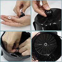 Vista 6 de 2 Pack Coffees Machine Brew Basket Bottom Spring Loaded Stopper Kits Replacement for Mr. Coffee Coffee Machine Accessory 185774-000-000 185774 000