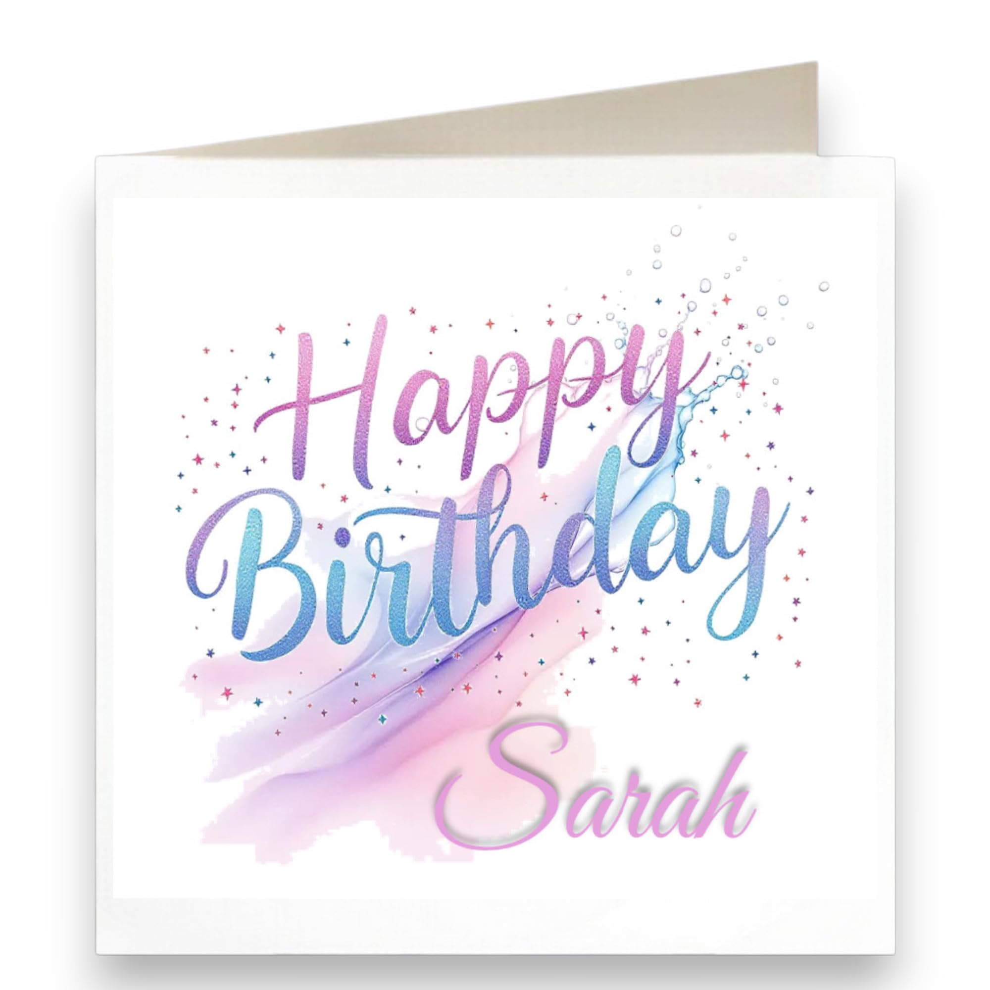 Womens - Ladies Personalised Birthday Card CD25