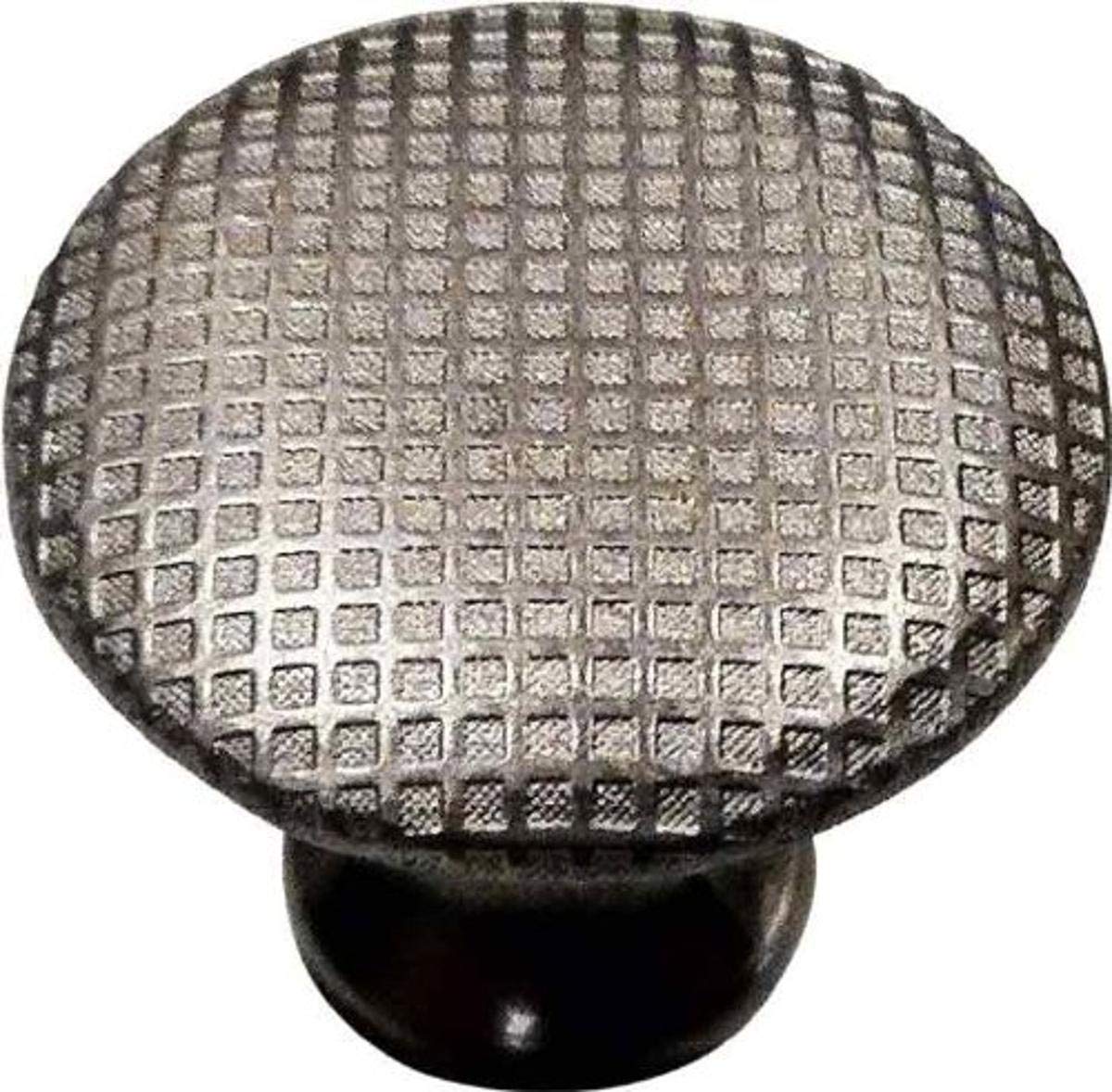 KnobwareC5002SS 1-1/8-Inch Vintage American Cross Hatch Knob, Satin Nickel