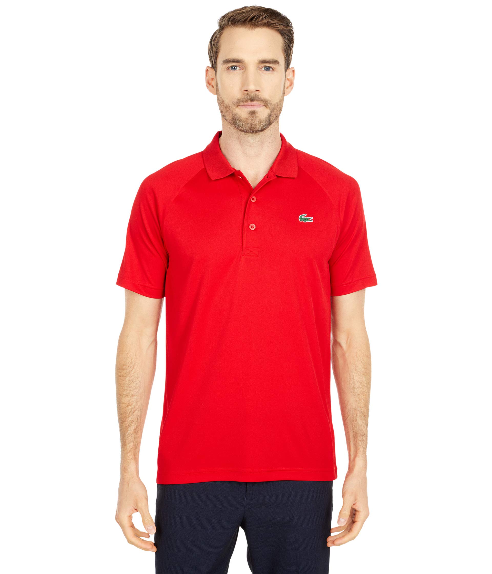 Lacoste Men's Red Sports Polo Shirt Xl