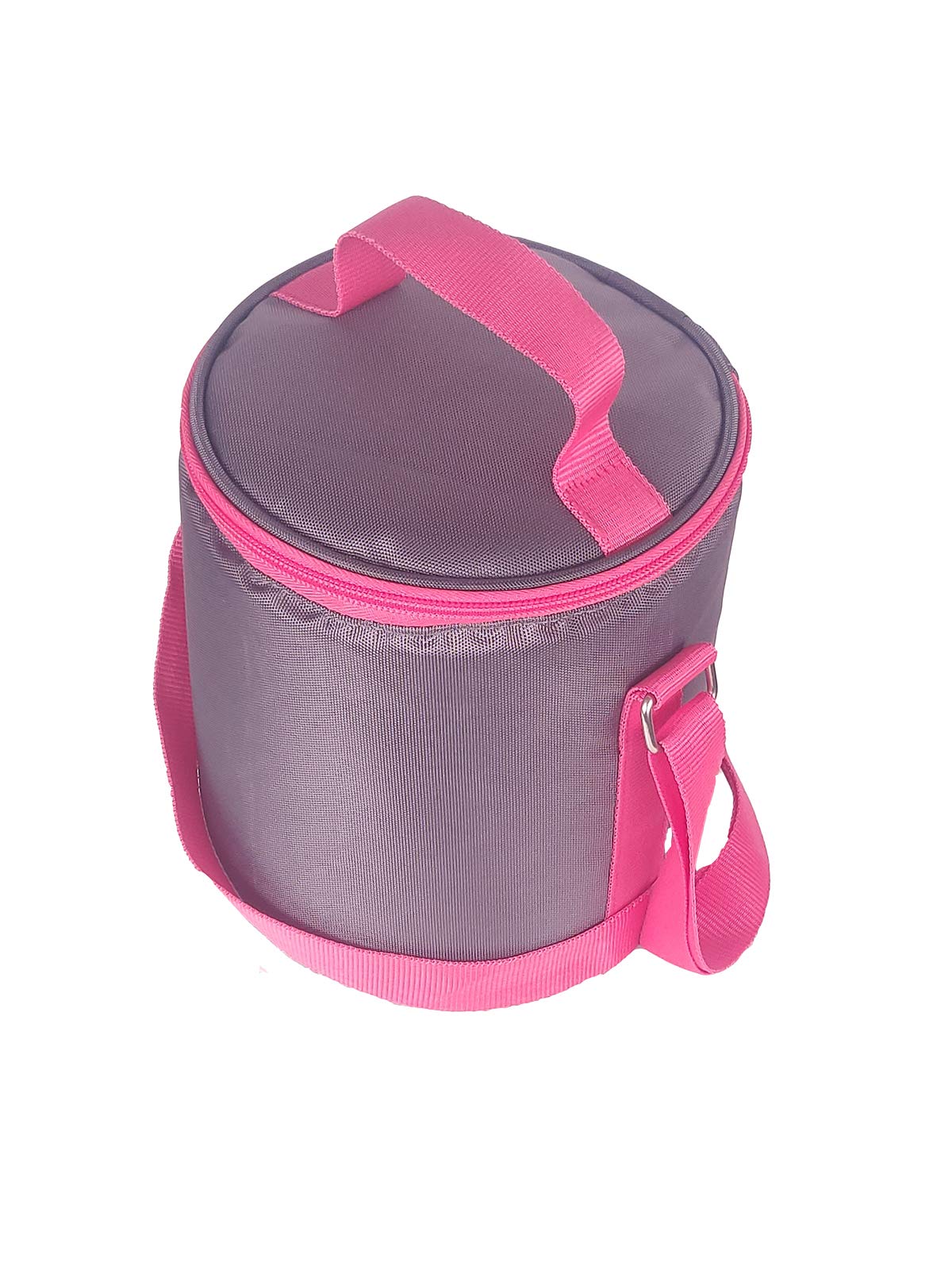 Foonty Womens Polyurethane Office Use Waterproof Lunch/Tiffin Bag (Grey and Pink,FFFLB9001L)) (B084GXHVQ6) Amazon Price History, Amazon Price Tracker