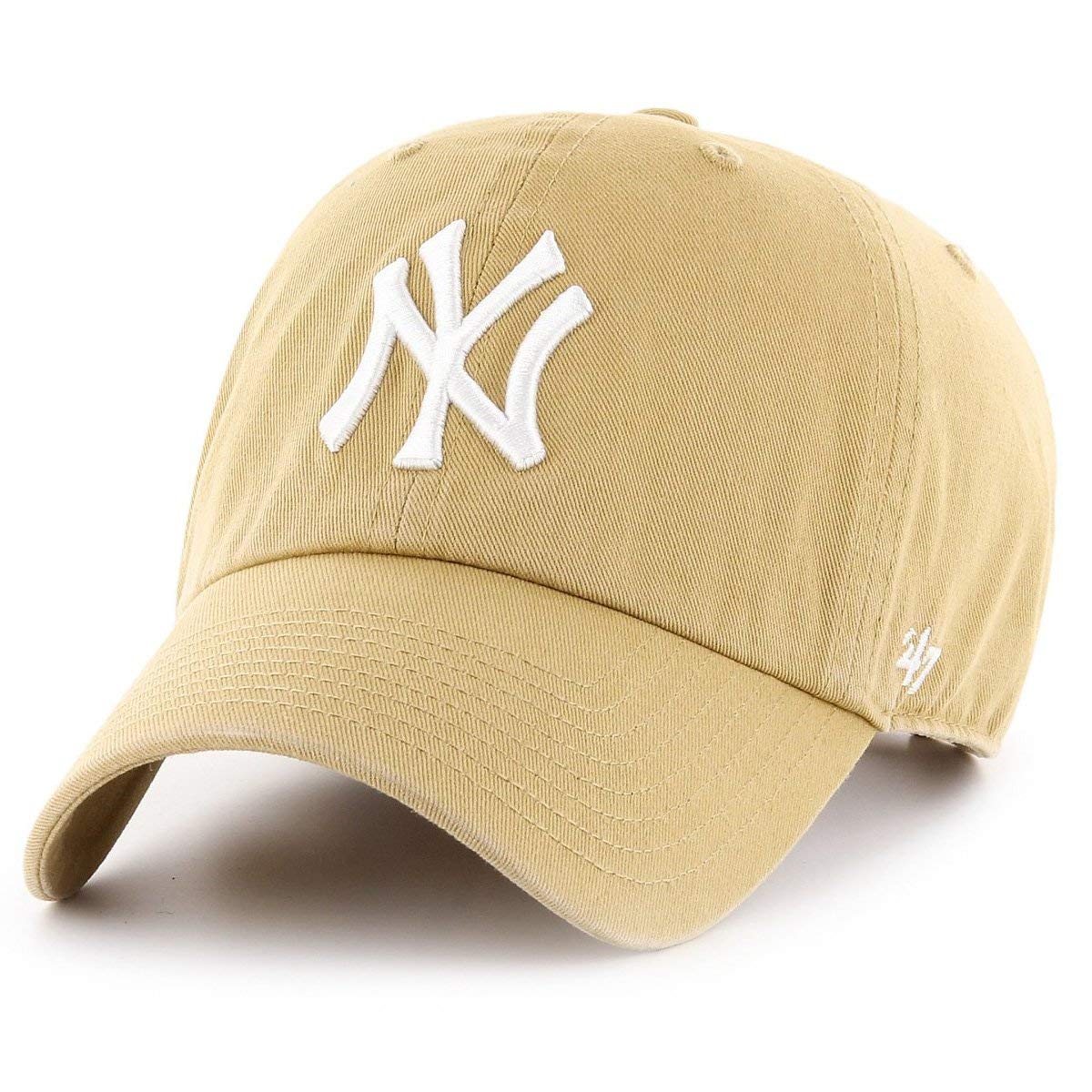 '47 Brand Unisex MLB New York Yankees Clean Up Baseball Cap, Old Gold, One Size โ image 1