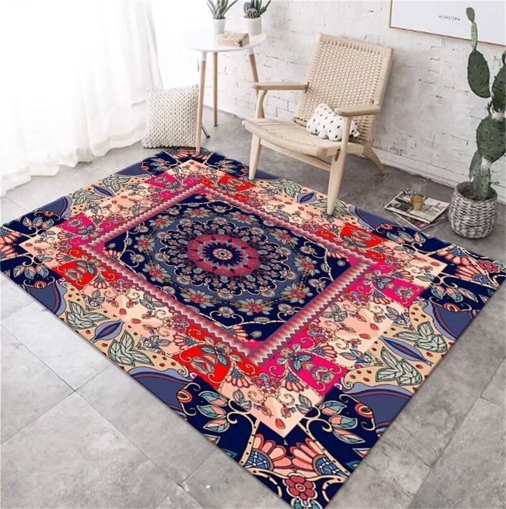 Tapis de chambre garçon et salon vintage lavable 80x150cm
